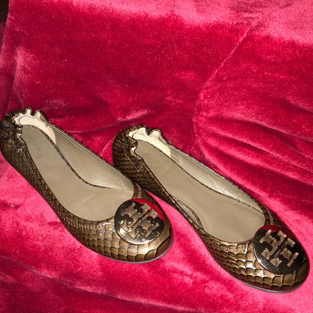 Tory Burch metallic brown size 7 good condition worn a couple of times